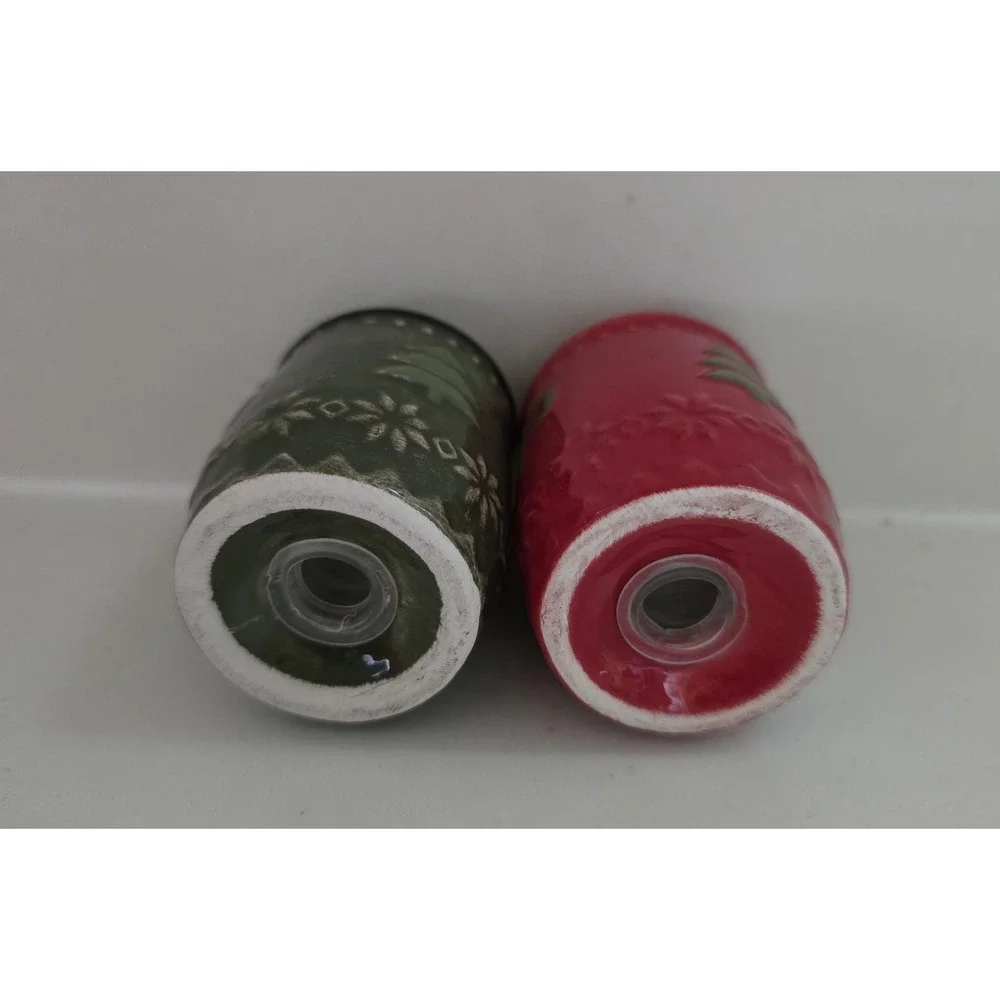 Ceramic Woodland‎ Lodge Salt And Pepper Shaker Set New With Tag